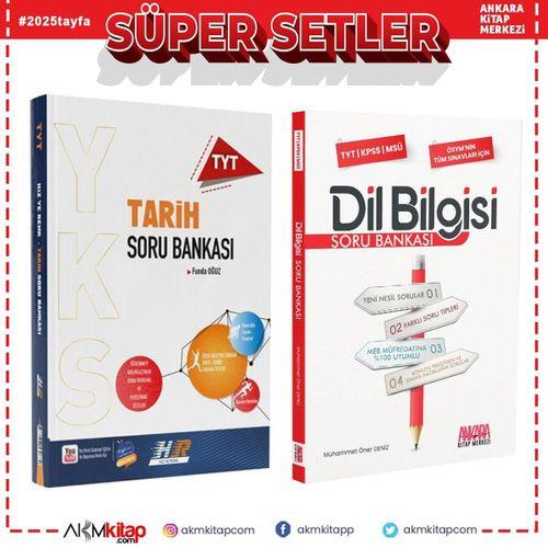 Hız ve Renk TYT Tarih ve AKM Dil Bilgisi Soru Bankası Seti 2 Kitap