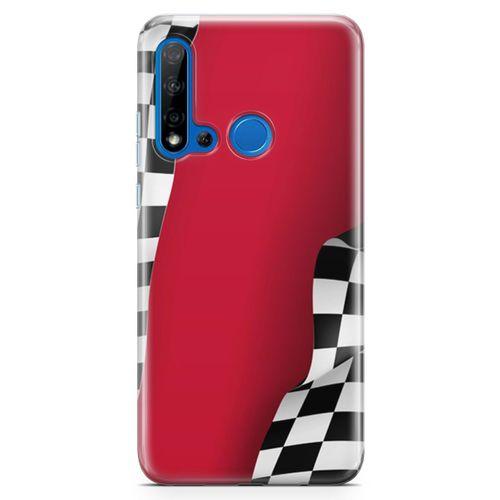 Huawei P20 Lite 2019 Kılıf Formula 1 Arka Kapak Koruma Desenli Full Koruyucu