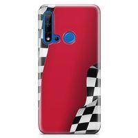 Huawei P20 Lite 2019 Kılıf Formula 1 Arka Kapak Koruma Desenli Full Koruyucu