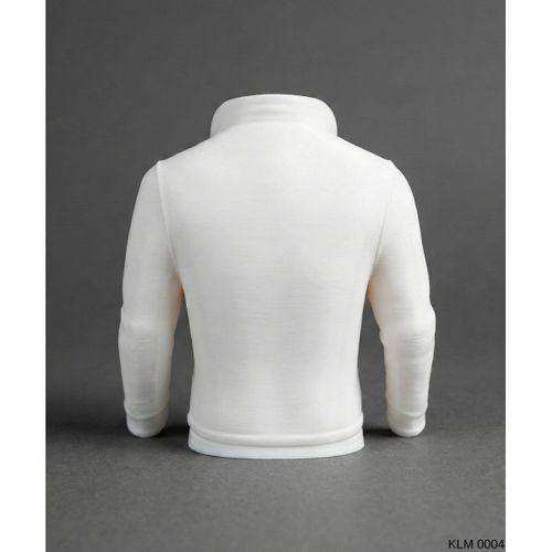 Beyaz Fermuarlı Cepli Deri Ceket Formlu Makyaj Fırçalığı Masaüstü Kozmetik Düzenleyici