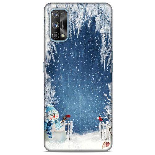 Oppo Realme 7 Pro Kılıf Snowix (6) Silikon Kılıf Açık Mavi