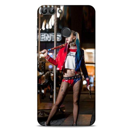 Huawei Psmart Uyumlu Kılıf Harley Quinn (24) Darbe Emici Kılıf Kiraz kırmızısı