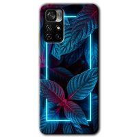 Redmi Note 11T Kılıf HD Desen Baskılı Arka Kapak - Mekanik Yaprak 4 + Kırılmaz Cam