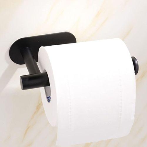 Mat Siyah Kendinden Yapışkanlı Tuvalet Kağıtlığı