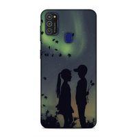 Samsung Galaxy M21 Kılıf Yarasalarin Golgesinde Arka Kapak Silikon Koruma Full Koruyucu