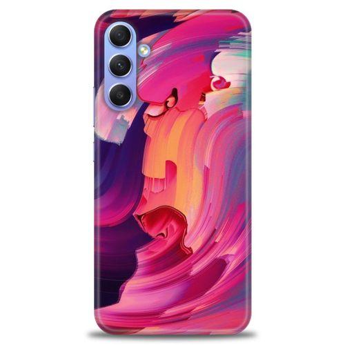 Samsung Galaxy A34 Kılıf HD Baskılı Kılıf - Renkler + Tam Ekran Koruyucu