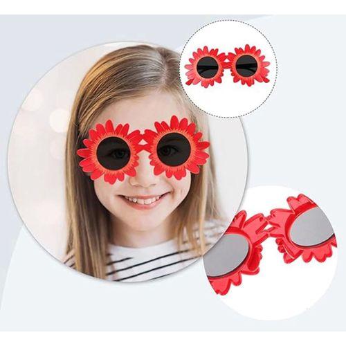 Çocuk KırmızıRenkPapatyaŞekilliPartiGözlüğü18x10cm