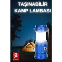 Büyük Boy Güneş Enerjili Kamp Feneri Işıldak Lamba Usb Şarjlı