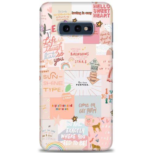 Samsung Galaxy S10E Kılıf HD Baskılı Kılıf - Hello Sweat + Tam Ekran Koruyucu