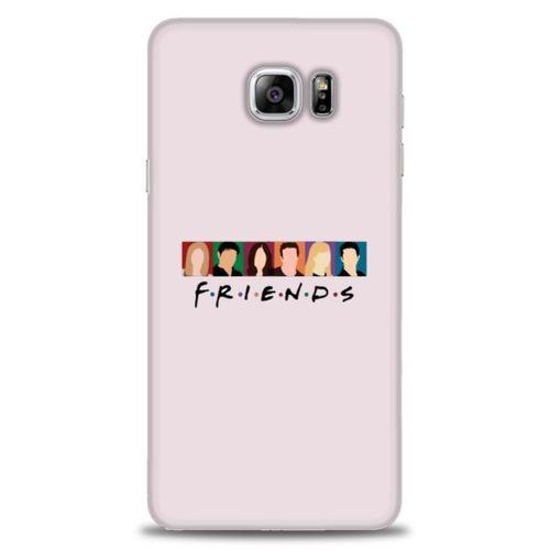 Samsung Galaxy Note 5 Kılıf HD Baskılı Kılıf - Renkli Friends + Tam Ekran Koruyucu