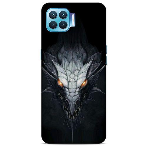 Oppo Reno 4 Lite Kılıf Dragons (13) Silikon Kap Gri Ejderha