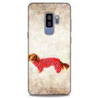 Samsung Galaxy S9 Plus Kılıf Köpek Kıyafetleri (30) Silicone Case Dacshund Pijama