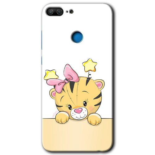 Honor 9 Lite HD Baskılı Kılıf + 9D Tam Ekran Koruyucu - Sevimli Kedi