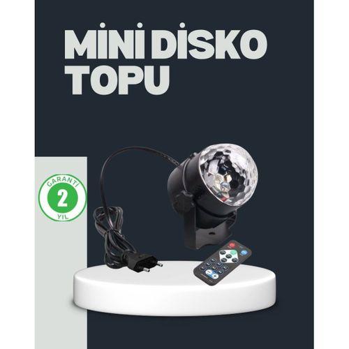 Rgb Led Disko Küresi 7 Modlu Uzaktan Kumandalı