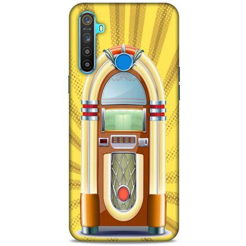 Retro (45) Desen Liquid Air Kılıf Renkli Oppo Realme 5i Kılıf