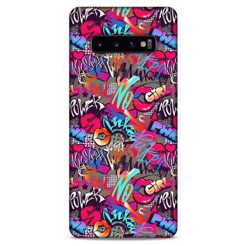Graffitix (8) Desenli Silikon Kapak Samsung Galaxy S10 Plus Kılıf