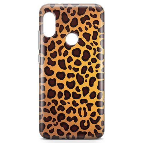 Xiaomi Mi A2 Lite Kılıf Sarı Leopar Arka Kapak Koruma Desenli Full Koruyucu