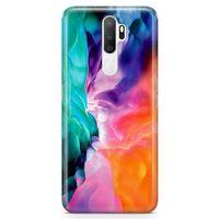 Oppo A5 2020 Kılıf Perdeler Arka Kapak Koruma Desenli Full Koruyucu