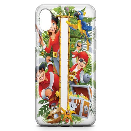 Apple iPhone XS Kılıf Karayip Korsanları Arka Kapak Koruma Desenli Full Koruyucu