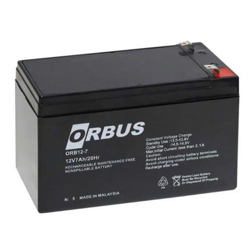 Orbus ORB12-7 12 Volt 7 Amper Kuru Tip Akü (150x65x90mm)