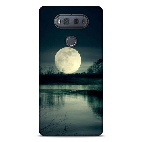 Lopard LG K61 Uyumlu Kılıf Gece'S (36) Glitter Kılıf Ay Göl