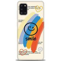 Samsung Galaxy A31 Kılıf HD Baskılı Kılıf - Smile + Tam Ekran Koruyucu