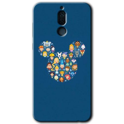 Huawei Mate 10 Lite HD Baskılı Kılıf + 9D Tam Ekran Koruyucu - Mickey