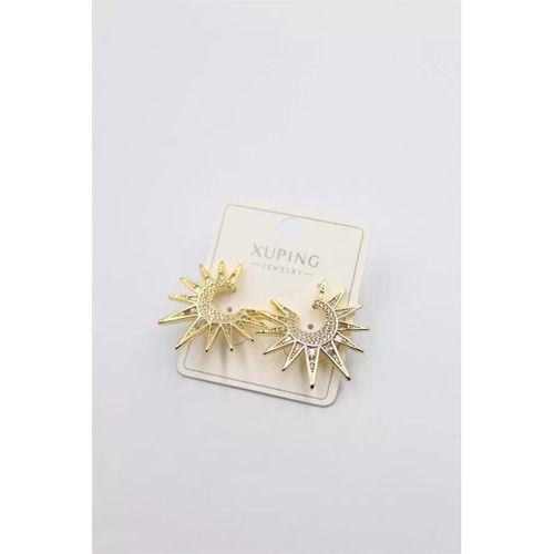 Taşlı Küpe - Altın