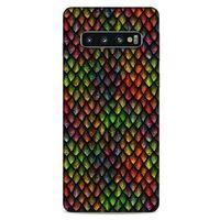 Samsung Galaxy S10 Kılıf Dragons (6) Silikon Kılıf Ejderha Skin Çok Renkli