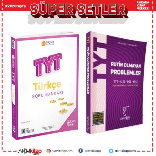 Üç Dört Beş TYT Türkçe ve Karekök Rutin Olmayan Problemler Soru Bankası 2 Kitap Set