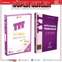 Üç Dört Beş TYT Türkçe ve Karekök Rutin Olmayan Problemler Soru Bankası 2 Kitap Set