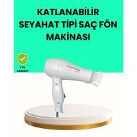 Katlanabilir Seyahat Tipi Saç Kurutma Makinesi Çift Kademeli Ayar