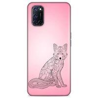 Lopard Oppo A72 Uyumlu Kılıf Tattoo's (42) Rugged Armor Kılıf Pembe Dövme