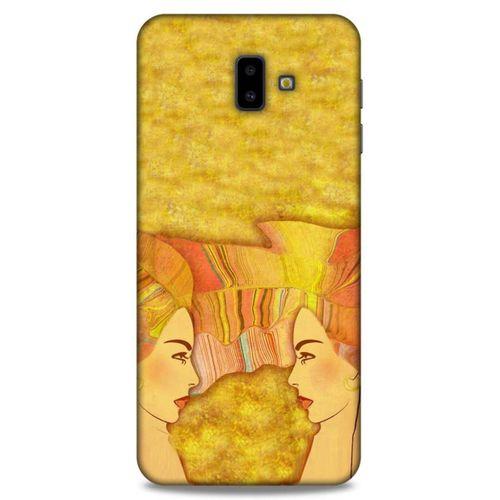 Lopard Samsung Galaxy J6 Plus Uyumlu Kılıf Sürreal Yüzler ♀ (16) Kalın Kılıf Desenli