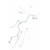 Mavi Taşlı Balık Şahmeran - Gümüş