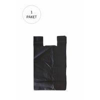Siyah Hışır Atlet Poşet Mini Boy 22x31 cm 1 Paket Takriben 500 Adet