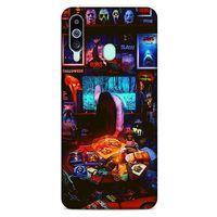 Retro (30) Desen Silicone Case Renkli Samsung Galaxy M40 Kılıf