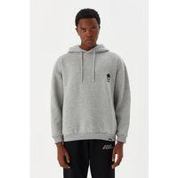 No Fear Erkek Sweatshirt Kapüşonlu Gri M500241