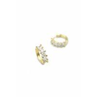 Taşlı Küpe - Altın