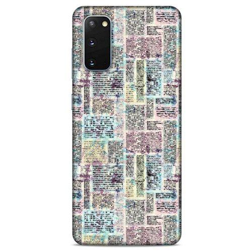 Samsung Galaxy S20 Kılıf Pastel Renkler (7) Telefon Kılıfı Pembe Mavi