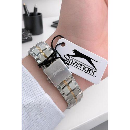 Slazenger İtalyan Tasarım Bileklik Hediyeli 2 Yıl Garantili 10 Atm Çelik Erkek Kol Saat ESL.2483.04