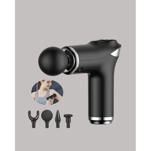 Mini Masaj Tabancası 4 Başlık 6 Hız Ayarlı