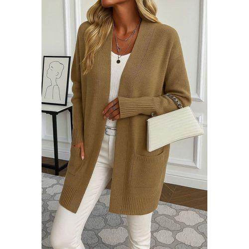 Kadın Uzun Kollu önü Açık Triko Hırka