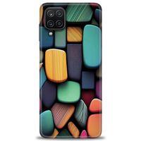 Samsung Galaxy M12 Kılıf HD Baskılı Kılıf - Renkli Taşlar + Tam Ekran Koruyucu