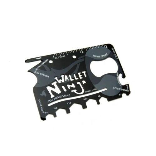 Ninja Wallet Survival Acil Durum Kiti / Kartı - 18 İn 1