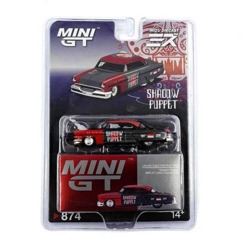Eğitici Oyuncak Mini GT 1/64 Lincoln Capri Hot Rod 1954 "Shadow Puppet" MINI GT x MIZU Diecast