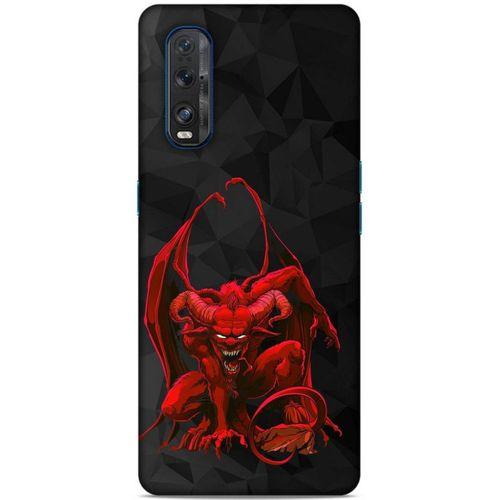 Lopard Oppo Find X2 Uyumlu Kılıf Tattoo's (17) Tasarım Kılıf Red Dragon