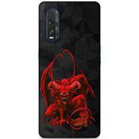 Lopard Oppo Find X2 Uyumlu Kılıf Tattoo's (17) Tasarım Kılıf Red Dragon
