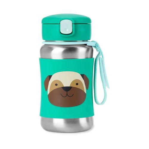Skip Hop Zoo Pipetli Paslanmaz Çelik Suluk 350 ml Pug