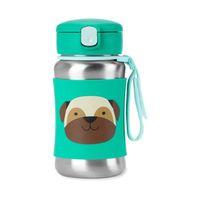 Skip Hop Zoo Pipetli Paslanmaz Çelik Suluk 350 ml Pug